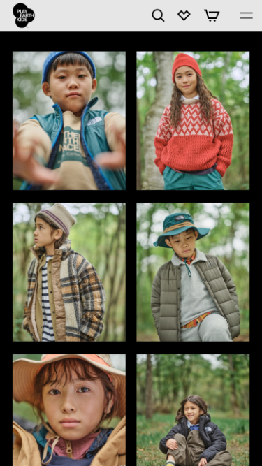 PlayEarthKids Website SP表示 #4